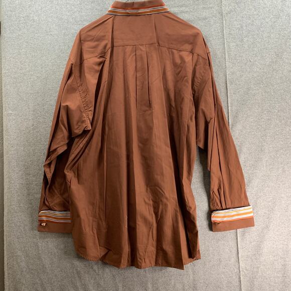 Kani Gold Button Up Brown Shirt Adult Extra Large Shirt Mens - Picture 2 of 6